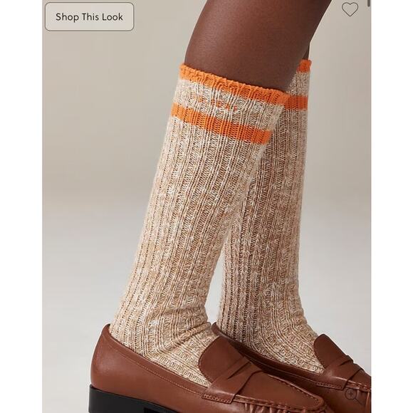 J. Crew Accessories - J Crew Limited Edition Holiday Knee High Socks US Women's One Size New